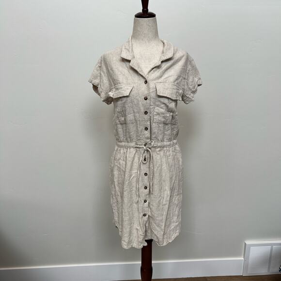 THREAD & SUPPLY Women's Short Sleeves Shirt Dress - Picture 1 of 7